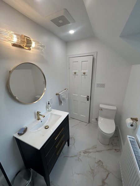 Full home renovation, bathroom vanity and toilet, Toronto GTA